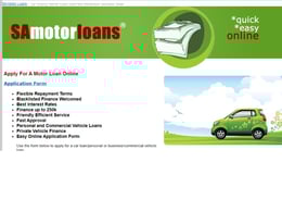 SA Motor Loans Vehicle finance