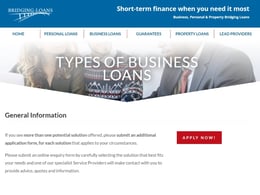 Bridging Finance Business loan