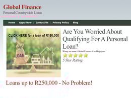 Global Finance Bad credit loan
