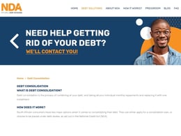 National Debt Advisors Consolidation loan